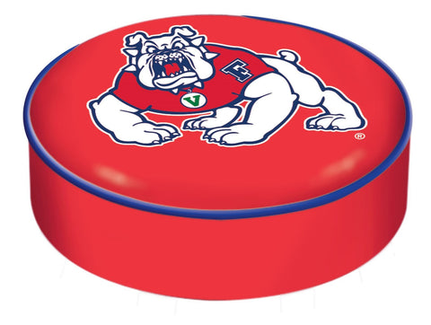 Fresno State Bulldogs HBS Red Vinyl Slip Over Bar Stool Seat Cushion Cover - Sporting Up