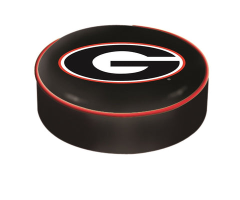 Georgia Bulldogs HBS schwarzer „G“-Vinyl-Slip-Over-Barhocker-Sitzkissenbezug – sportlich