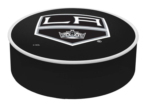 Los Angeles Kings HBS schwarzer, elastischer, überziehbarer Barhocker-Sitzkissenbezug aus Vinyl – sportlich