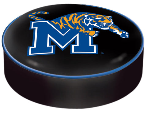 Memphis Tigers hbs noir vinyle élastique glisser sur la housse de coussin de siège de tabouret de bar - faire du sport