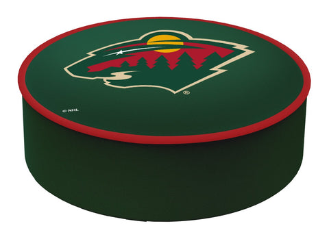 Minnesota wild hbs grön vinyl elastisk slip-over barstol sits kuddfodral - sporting up