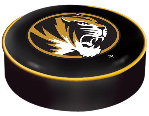 Missouri tigers hbs svart vinyl elastisk slip-over barstol säteskuddfodral - sporting up