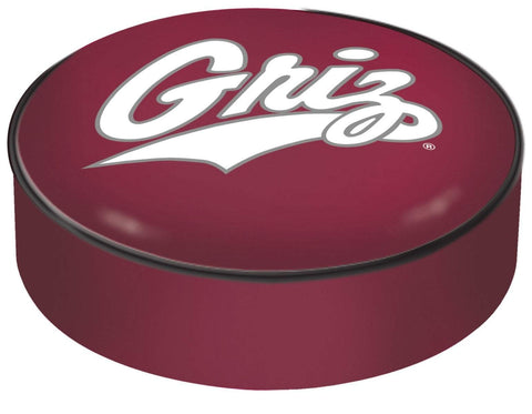 Montana Grizzlies HBS Red Vinyl Elastic Slip Over Bar Stool Seat Cushion Cover - Sporting Up