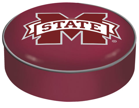 Mississippi State Bulldogs HBS Red Vinyl Slip Over Bar Stool Seat Cushion Cover - Sporting Up