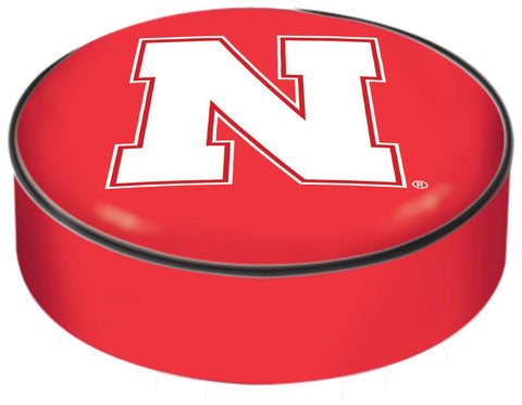 Nebraska cornhuskers hbs vinilo rojo resbalón sobre la cubierta del cojín del asiento del taburete de la barra - sporting up