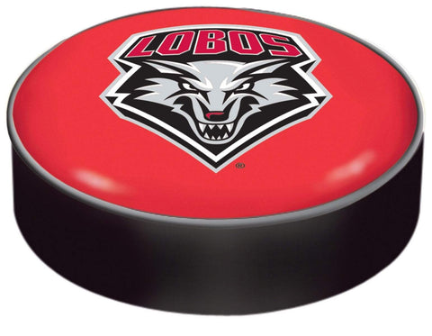 New Mexico Lobos HBS Red Vinyl Elastic Slip Over Bar Stool Seat Cushion Cover - Sporting Up