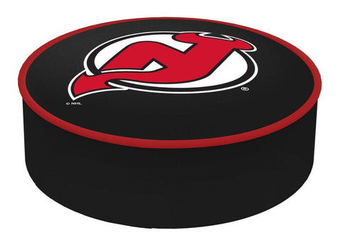 New Jersey Devils HBS Red Vinyl Elastic Slip Over Bar Stool Seat Cushion Cover - Sporting Up