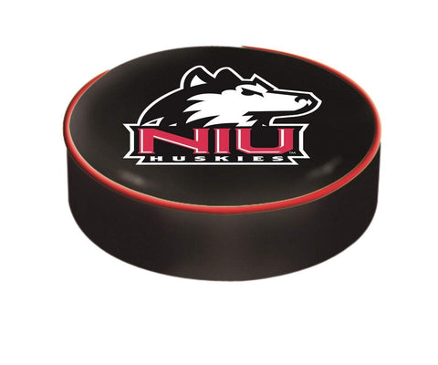 Northern Illinois Huskies HBS Black Vinyl Slip Over Bar Stool Seat Cushion Cover - Sporting Up