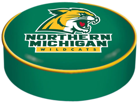 Northern Michigan Wildcats HBS Green Slip Over Bar Stool Seat Cushion Cover - Sporting Up