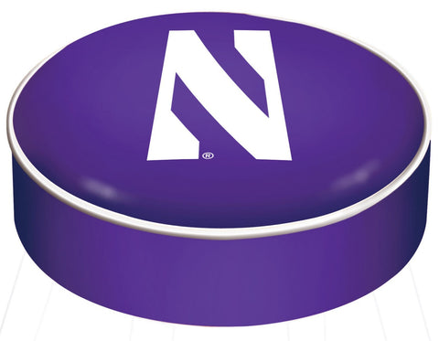 Northwestern wildcats hbs vinilo púrpura deslizarse sobre la cubierta del cojín del asiento del taburete de la barra - sporting up