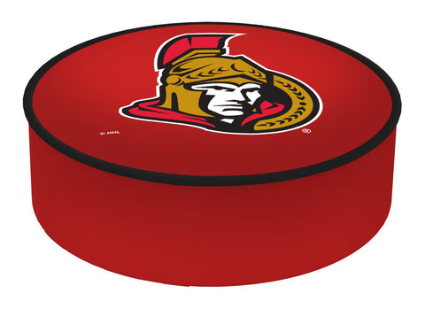 Ottawa Senators HBS Red Vinyl Elastic Slip Over Bar Stool Seat Cushion Cover - Sporting Up