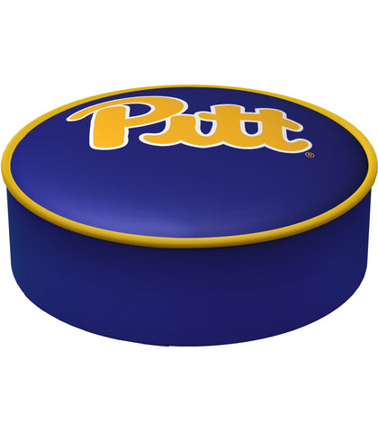 Shop Pittsburgh Panthers HBS Navy Vinyl Slip Over Bar Stool Seat Cushion Cover - Sporting Up