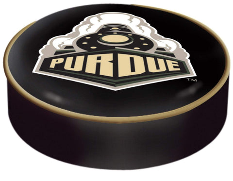 Purdue Boilermakers HBS Black Vinyl Slip Over Bar Stool Seat Cushion Cover - Sporting Up