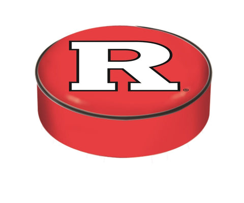 Rutgers scarlet knights hbs röd vinyl slip-over barstol säteskuddfodral - sportigt