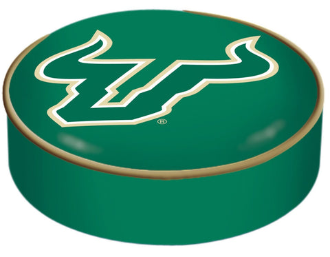 South Florida Bulls HBS Green Vinyl Slip Over Bar Stool Seat Cushion Cover - Sporting Up