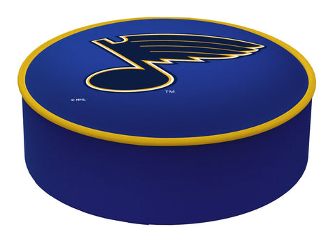 St. Louis Blues HBS Blue Vinyl Elastic Slip Over Bar Stool Seat Cushion Cover - Sporting Up