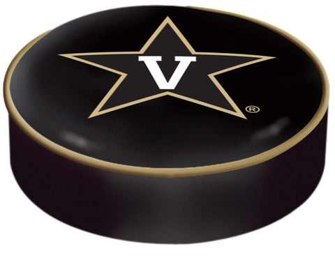 Vanderbilt Commodores HBS Black Vinyl Slip Over Bar Stool Seat Cushion Cover - Sporting Up