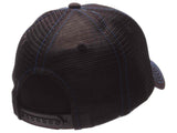 BYU Cougars Zephyr Black Mesh Blackout Trucker Adjustable Snapback Hat Cap - Sporting Up