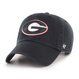 Georgia Bulldogs '47 Black Clean Up Adj. Snapback Slouch Hat Cap - Sporting Up