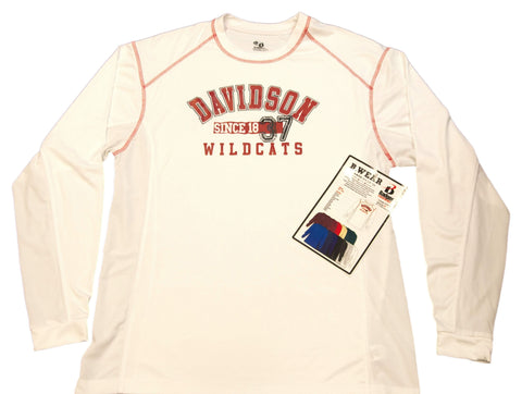 Shop Davidson Wildcats Badger Sport White Performance Long Sleeve T-Shirt (L) - Sporting Up
