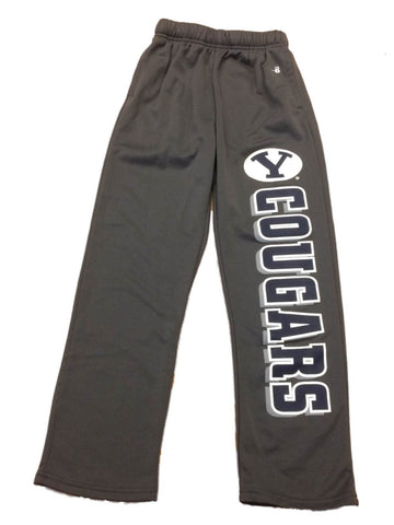 Shop BYU Cougars Badger Sport YOUTH Gray Drawstring Sweatpants with Pockets (M) - Sporting Up