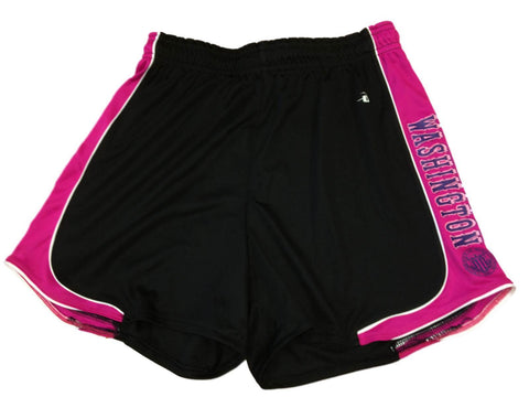 Shop Washington Huskies Badger Sport WOMENS Black & Magenta Athletic Shorts (M) - Sporting Up