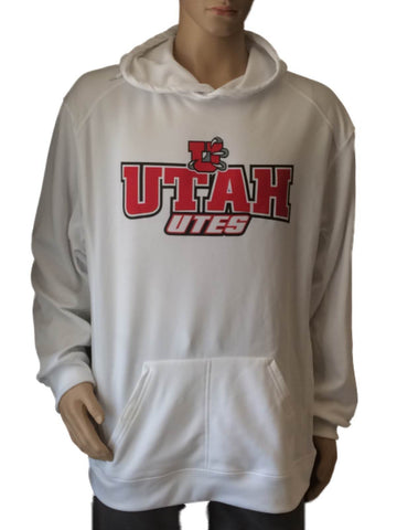Utah Utes Badger Sport weißes Langarm-Pullover-Hoodie-Sweatshirt (L) – sportlich
