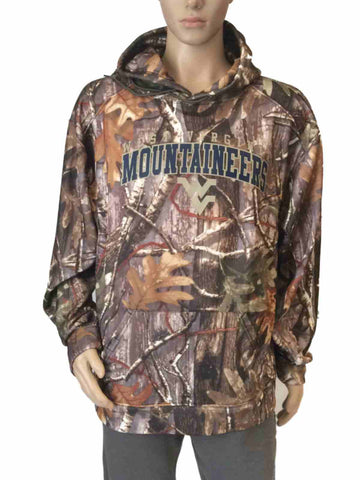 Shop West Virginia Mountaineers Badger Sport Camo LS Pullover Hoodie Sweatshirt (L) - Sporting Up