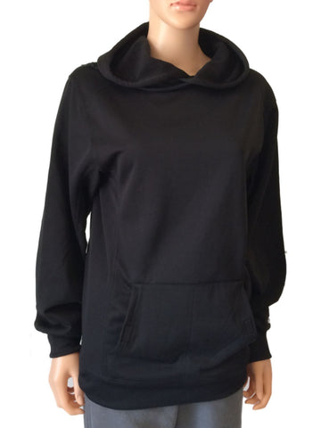 Shop Badger Sport Black WOMENS LS Pullover Hoodie Sweatshirt with Double Pockets - Sporting Up