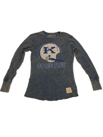 Boutique kentucky wildcats rétro marque femmes bleu ls long john style t-shirt (s) - sporting up