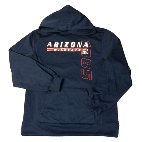 Arizona wildcats grävling sport ungdom marinen ls dubbel ficka hoodie sweatshirt (m) - sportig upp