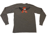 Auburn Tigers Retro Brand Dark Gray War Eagle Logo LS Crew Neck T-Shirt (M) - Sporting Up