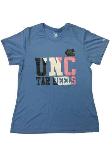 North Carolina Tar Heels Badger Sport WOMENS Blue SS Crew T-Shirt (M) - Sporting Up