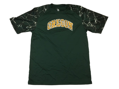 Oregon Ducks Badger Sport Green SS Performance-T-Shirt mit Rundhalsausschnitt (L) – sportlich