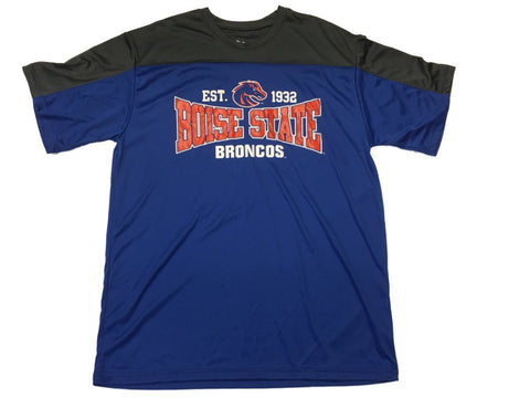 Compre camiseta deportiva de rendimiento con tripulación de manga corta azul gris tejón de los Broncos de Boise State (l) - sporting up