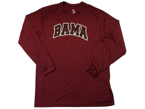 Alabama Crimson Tide Badger Sport Kastanienbraunes „Bama“ LS-Performance-T-Shirt (L) – sportlich