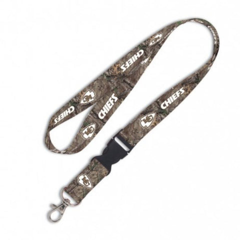 Shop Kansas City Chiefs NFL WinCraft Camouflage Camo Snap Buckle Licensed Lanyard - Sporting Up