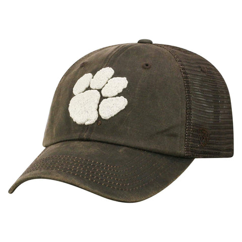 Shop Clemson Tigers TOW Brown "Chestnut" Style Mesh Adj. Strap Relax Hat Cap - Sporting Up