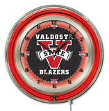 Valdosta state blazers hbs reloj de pared con batería universitario rojo neón (19 ") - deportivo