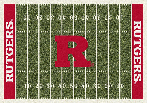 Shop Rutgers Scarlet Knights Milliken Football Home Field Novelty Area Rug - Sporting Up