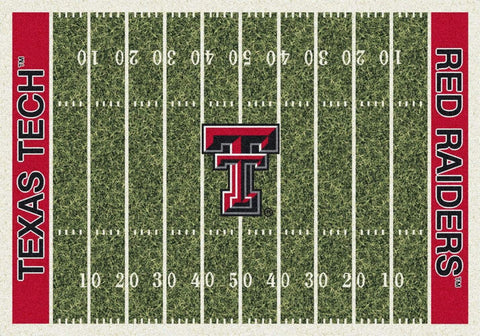 Shop Texas Tech Red Raiders Milliken Football Home Field Novelty Area Rug - Sporting Up