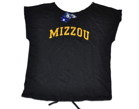 Missouri Tigers Miss Smarty Pants Damen-T-Shirt mit Cut-Neck-Schwarz (M) – sportlich