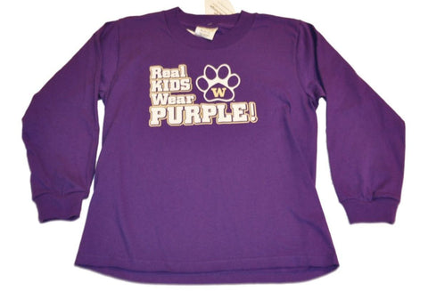Washington Huskies The Cotton Exchange Chemise à manches longues violette pour jeunes (m) 10-12 - Sporting Up
