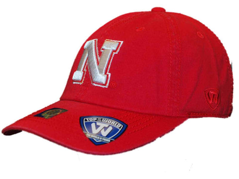 Shop Nebraska Cornhuskers Top of the World Red Adjustable Slouch Hat Cap - Sporting Up