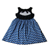 Arizona Wildcats Colosseum Marineblaues Chevron-Tanktop-Kleid aus Baumwolle für Mädchen (M) – sportlich