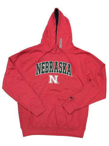 Nebraska cornhuskers colisseum sudadera con capucha de manga larga roja - sporting up