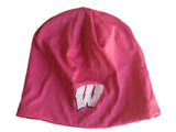 Wisconsin Badgers TOW Women Pink Purple Performance Reverse Beanie Skull Cap - Sporting Up