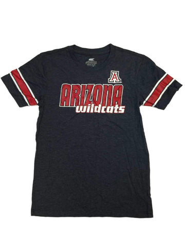 Shoppen Sie das T-Shirt „Arizona Wildcats Colosseum“ für Jugendliche in Marineblau aus Baumwollmischung mit gestreiften Ärmeln (L) – sportlich