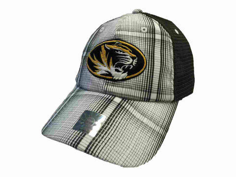 Missouri Tigers Top of the World White Brown Mesh Slouch Adj Snapback Hat Cap - Sporting Up