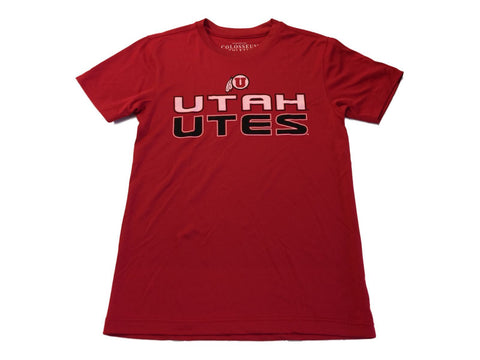Utah utes colisseum camiseta roja estilo rendimiento para niños jóvenes de 12 a 14 años (m) - sporting up
